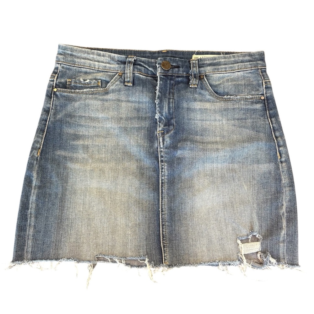 BLANK NYC Denim mini skirt faded distressed Nordstrom retro 90s vintage look